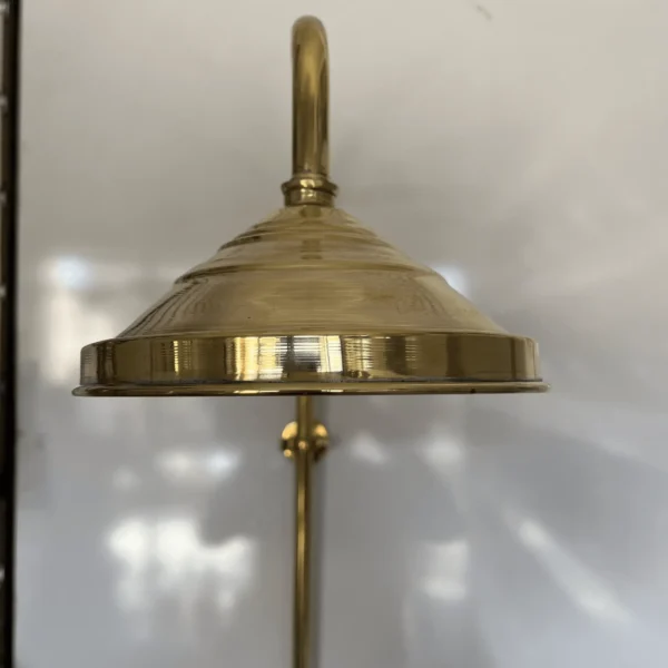 Unlacquered Solid brass Rain Shower System, Round Handcrafted Vintage Shower, Works Outdoor. - Image 7