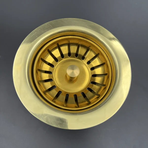 Unlacquered Brass Kitchen Sink Strainer, Sink Waste, Strainer Basket, Drain Cover & Basket Strainer - Image 4