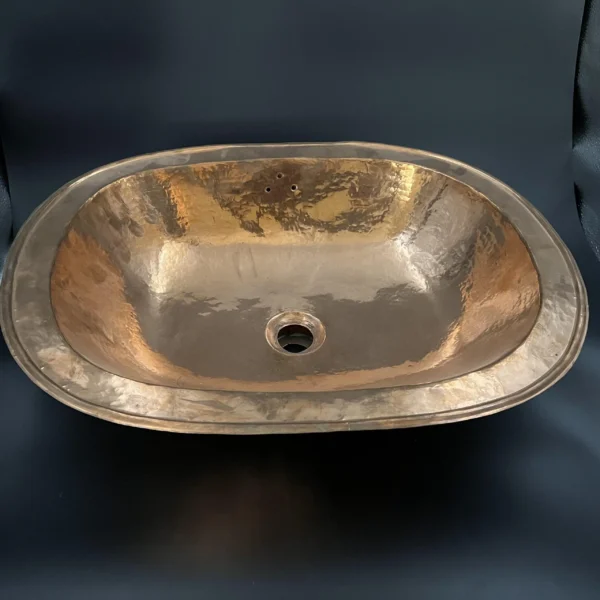 Copper Vessel Sink, Vintage Style Moroccan handmade Wash Basin & hammered coppersink