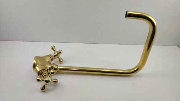 Gooseneck Faucet, Kitchen Brass Faucet - Image 3