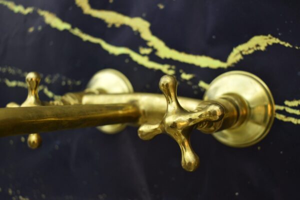 Unlacquered Brass Wall-Mounted Faucet - Image 8