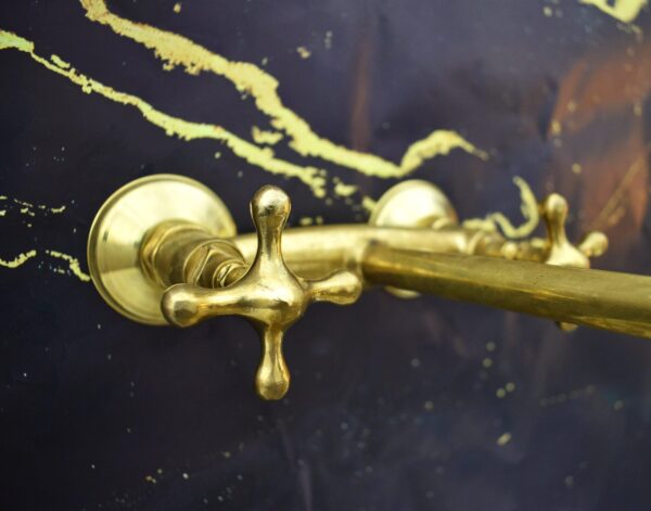 Unlacquered Brass Wall-Mounted Faucet - Image 7