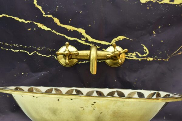 Unlacquered Brass Wall-Mounted Faucet - Image 6