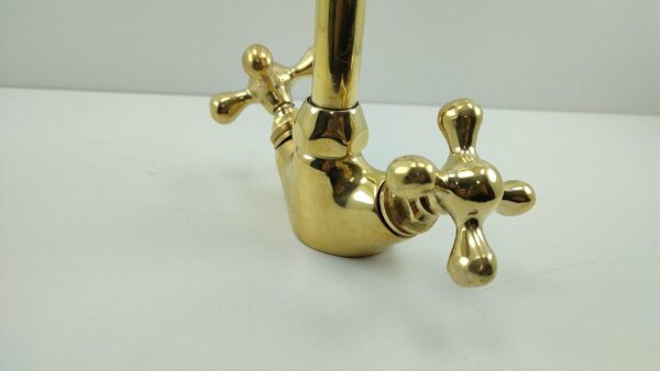 Gooseneck Faucet, Kitchen Brass Faucet - Image 8