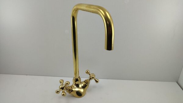 Gooseneck Faucet, Kitchen Brass Faucet